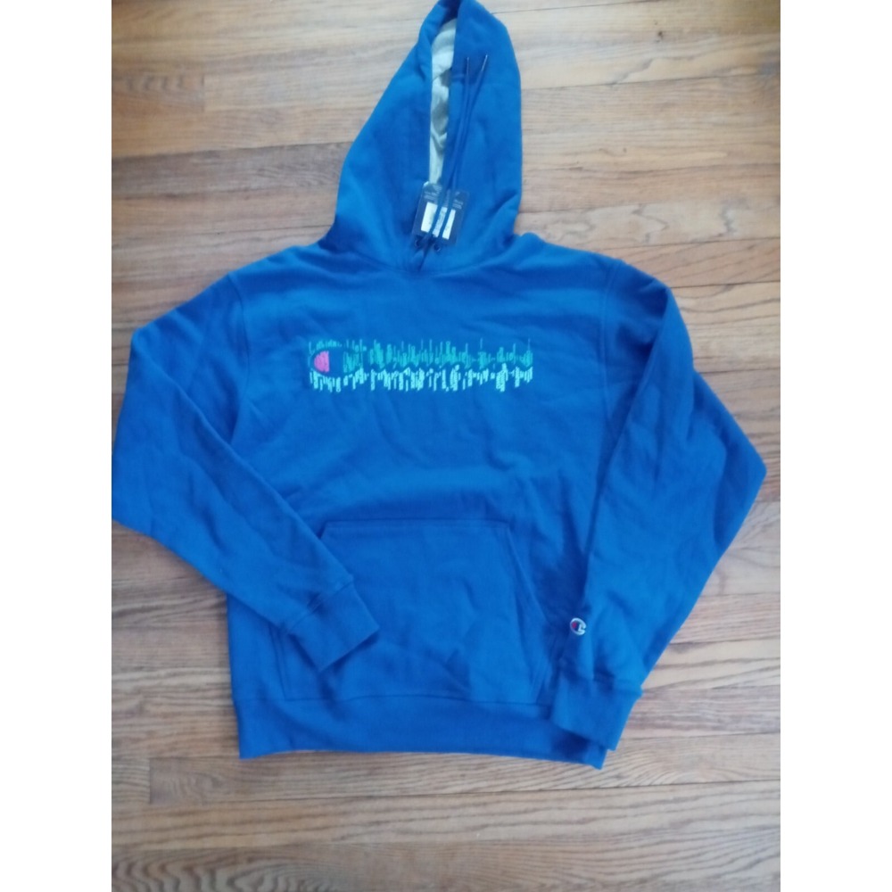 Champion Medium Men's F I C. P O Hood GF89H 586829 5EC Surf The Web